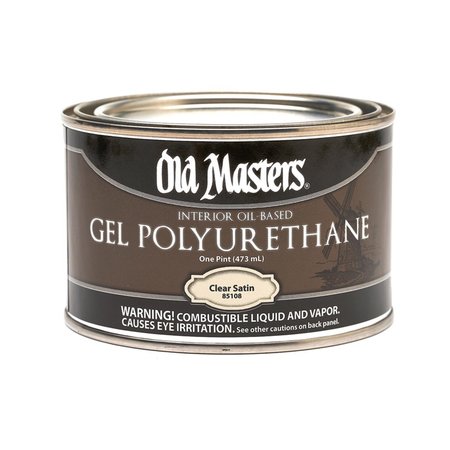 OLD MASTERS Satin Clear Oil-Based Polyurethane 1 pt 85108